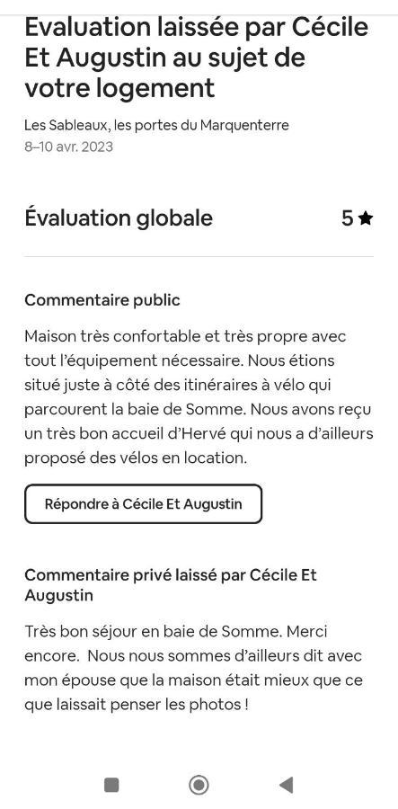 Les Sableaux, Les Portes Du Marquenterre Saint-Quentin-en-Tourmont Extérieur photo